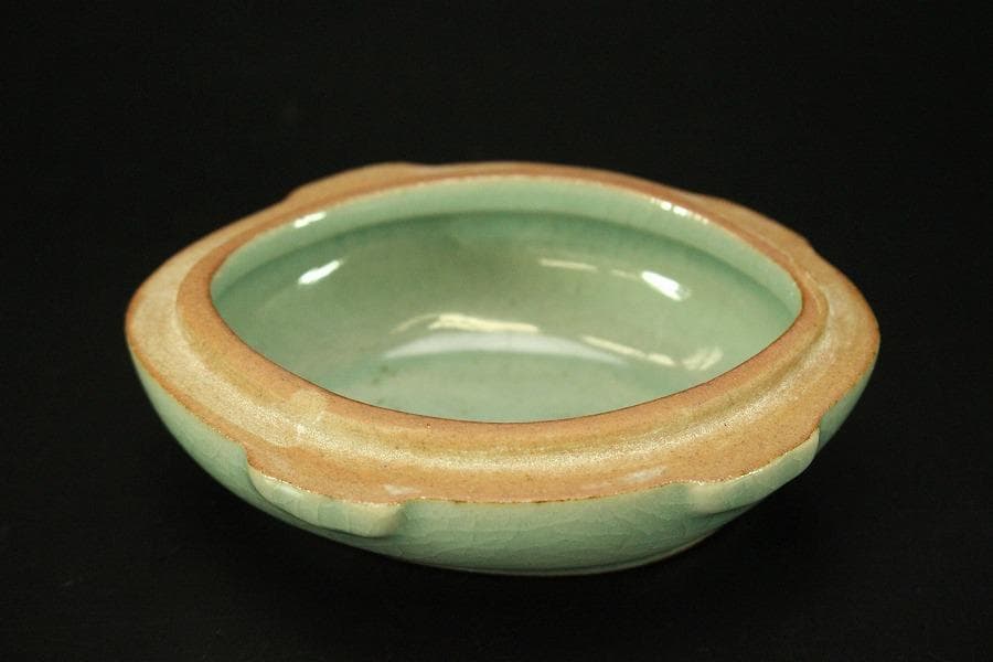 茶道具 香具 高麗 青磁 大亀香合 共箱(RC936)