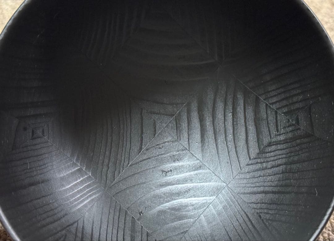 森下綾 椀 幾何学模様 天然木 漆