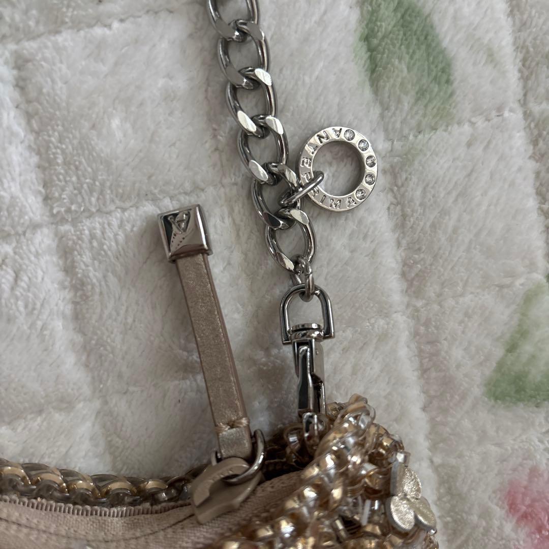 ANTEPRIMA ビーズ装飾 ゴールド バッグ