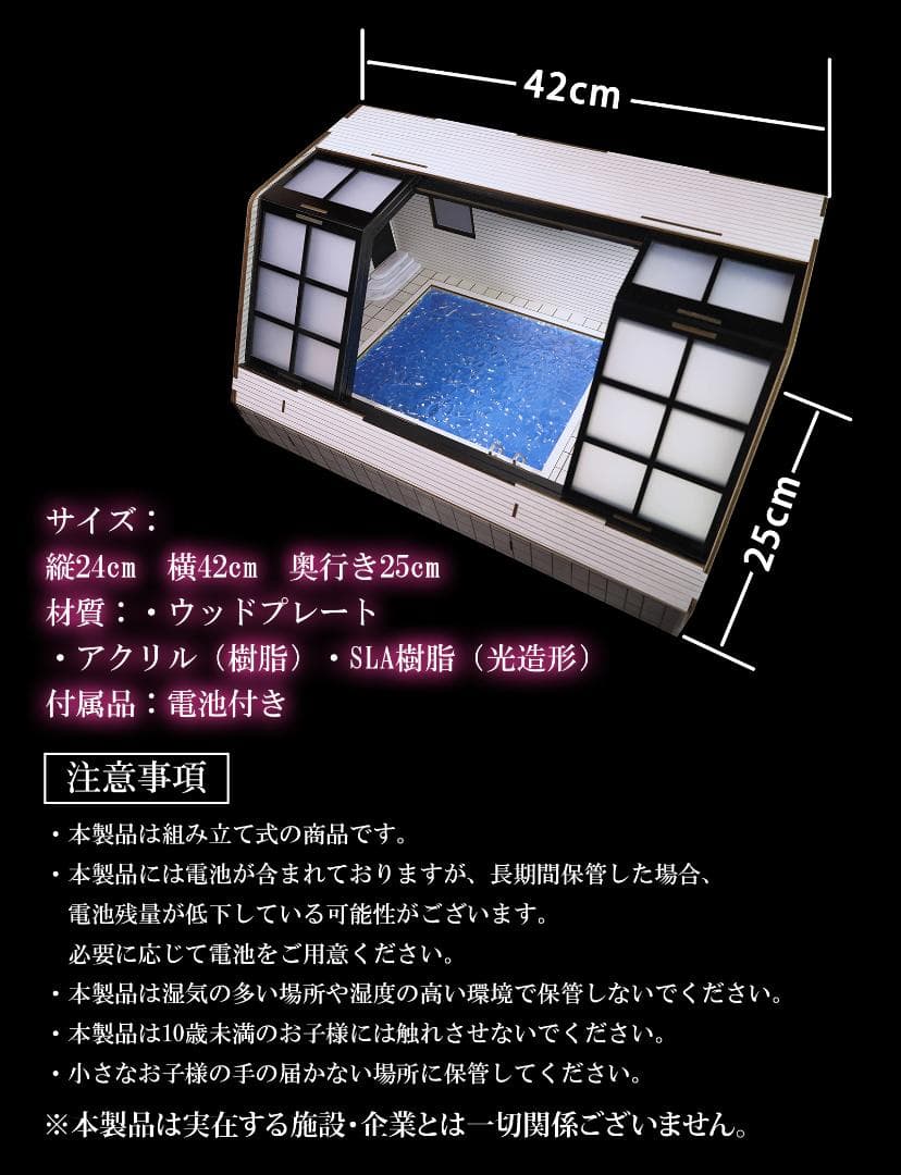 例のプール　フィギュア用ジオラマ　1/12