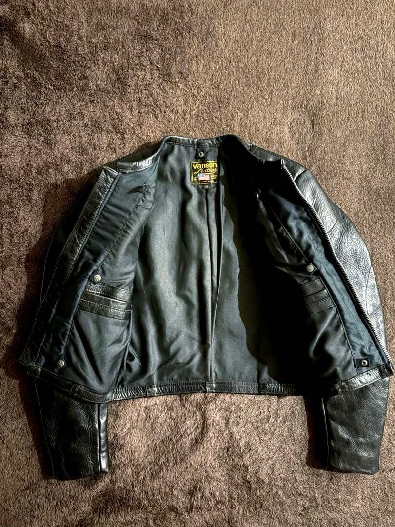VANSON レザージャケット ライダース 36