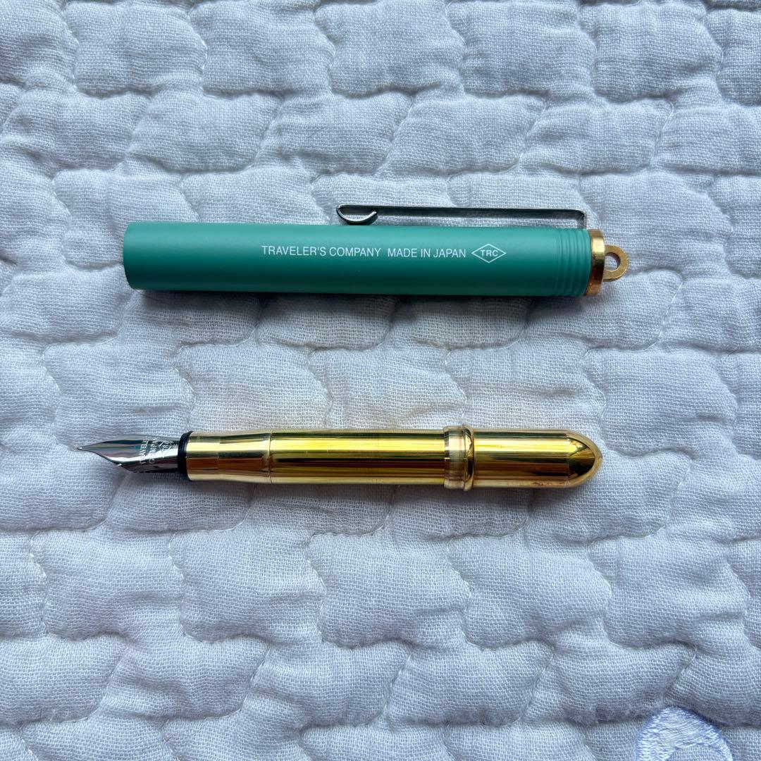 TRAVELER'S COMPANY ブラス万年筆 ターコイズ　ファクトグリーン