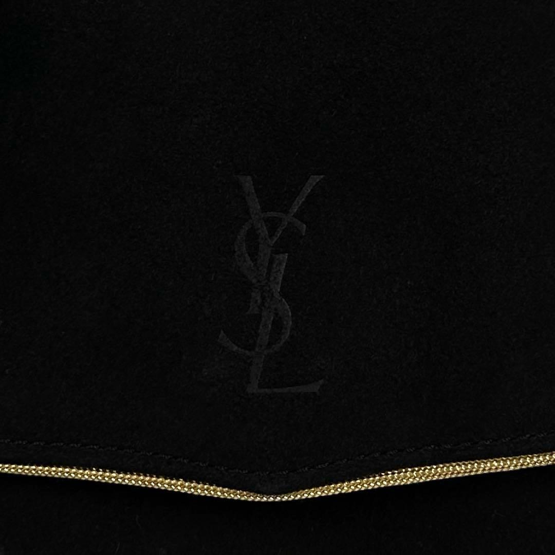 【美品】イヴサンローラン　ショルダーバッグ　YSL　フリンジ　スエード　レザー