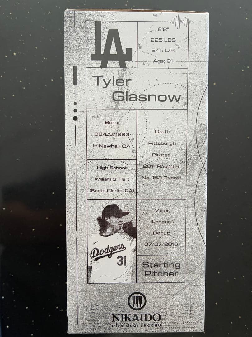 タイラー・グラスノウ　ボブルヘッド　9月18日配布　ドジャース　LA