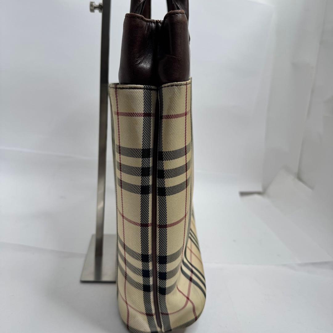 【美品✨️】バーバリー ハンドバッグ ノバチェック マチあり