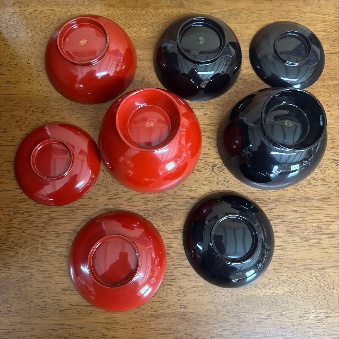 象彦　夫婦椀　塗り椀　美品