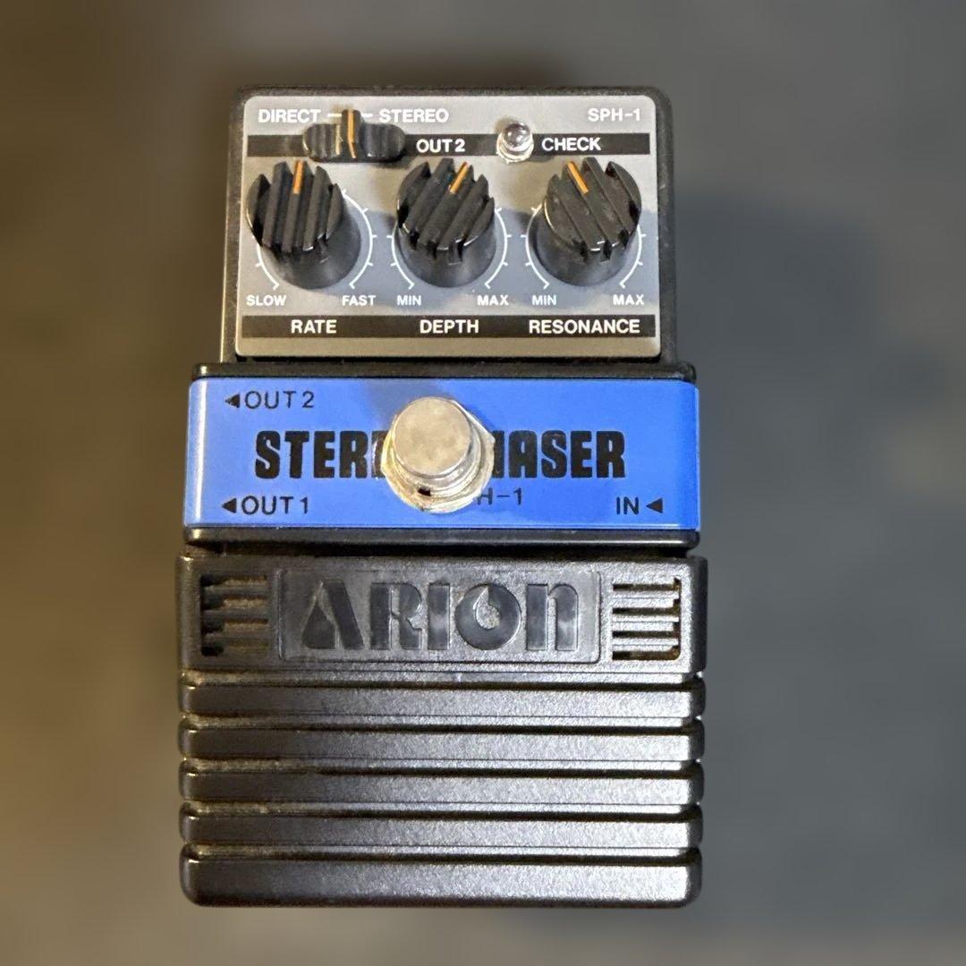 ARION SPH-1 ステレオフェイザー　フットスイッチ交換済み