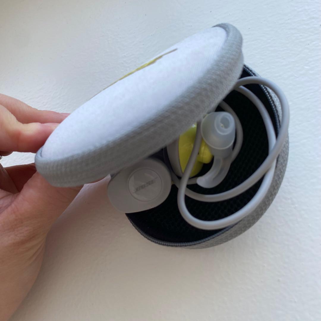 Bose SoundSport ワイヤレスイヤホン グレー・イエロー