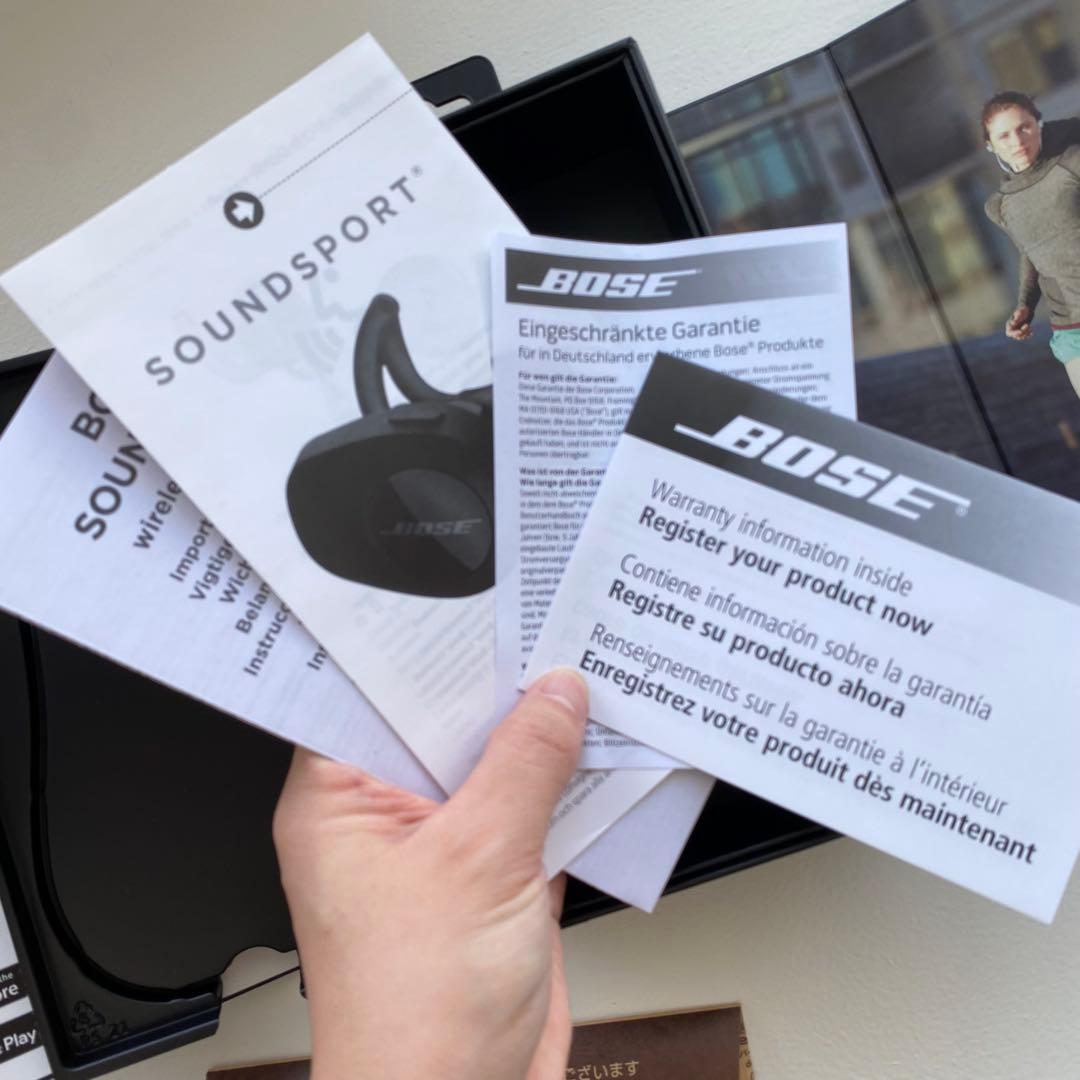 Bose SoundSport ワイヤレスイヤホン グレー・イエロー