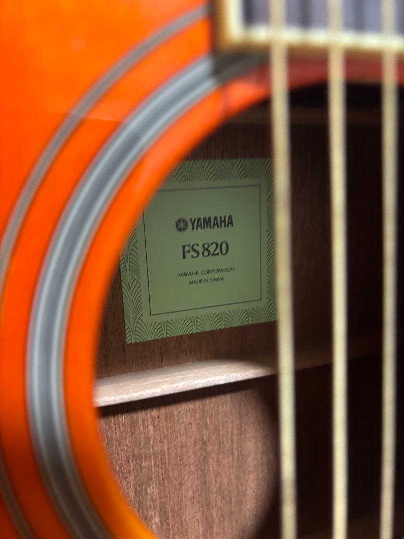 美品YAMAHA FS820 アコースティックギター ケース付き