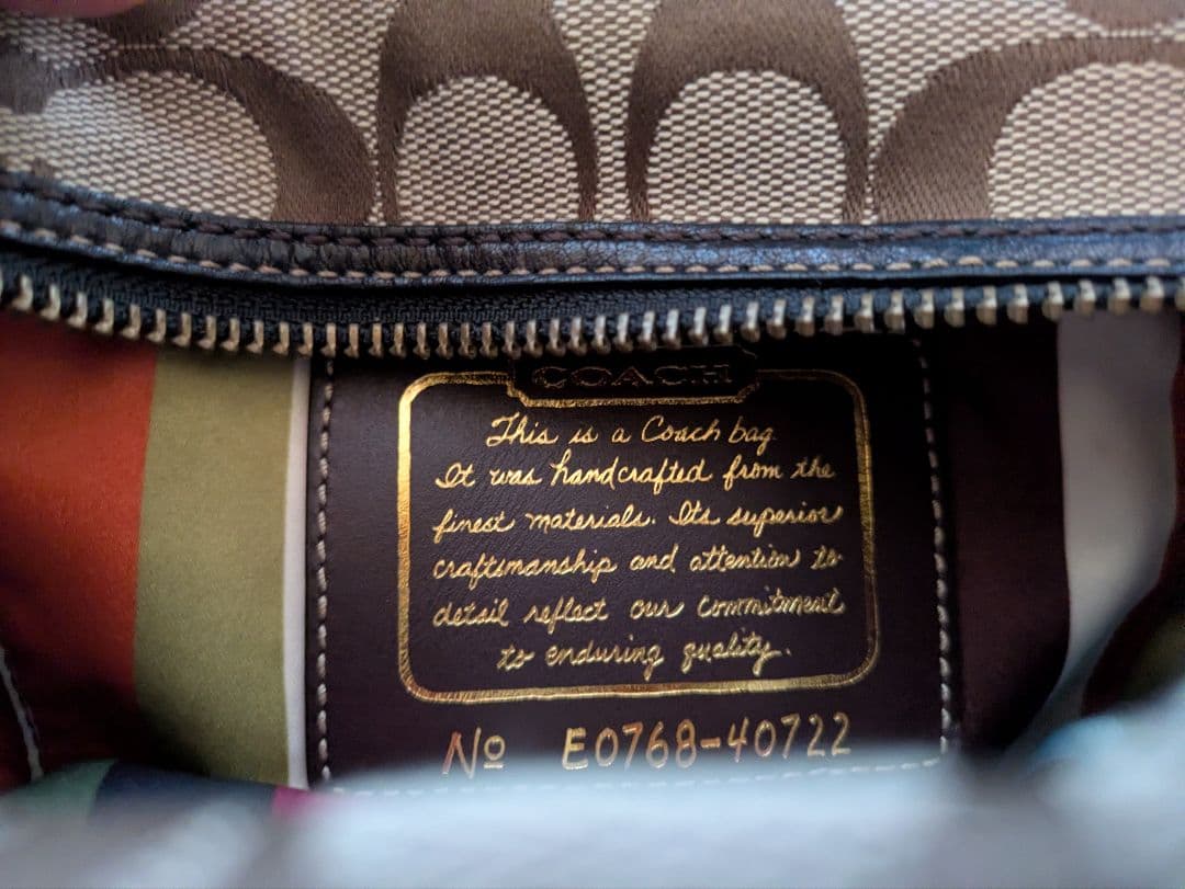 Coach ロゴ柄ショルダーバッグ