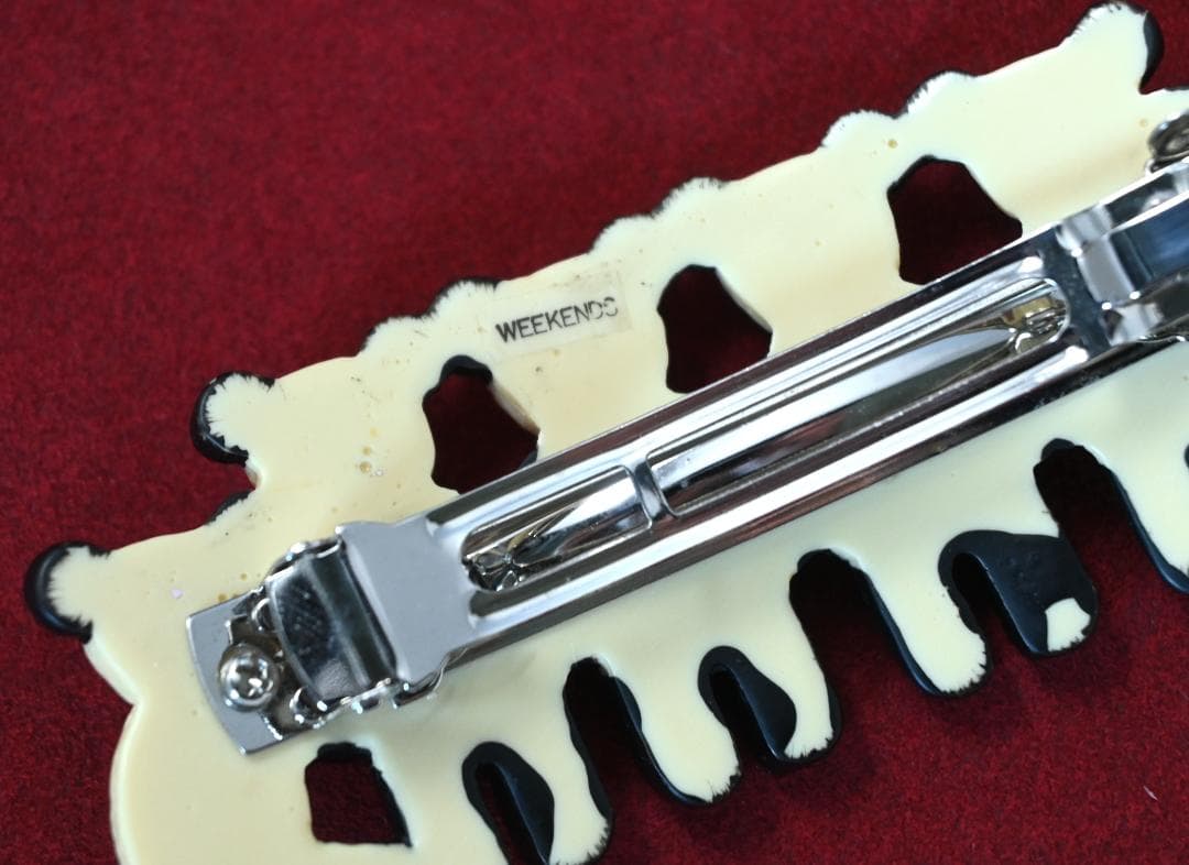 【くまくま】テディベア　weekends ウィークエンズ　バレッタ