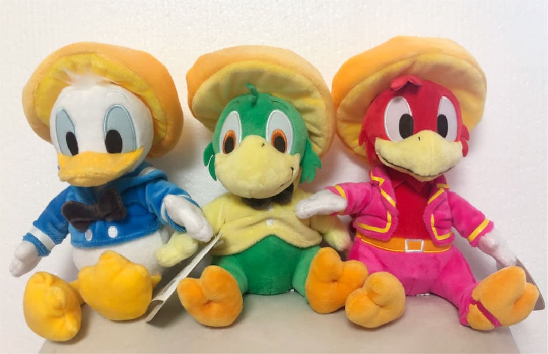 ぬいぐるみ ドナルド　ドナルドダック　ホセ　パンチート　三人の騎士　ぬいぐるみ