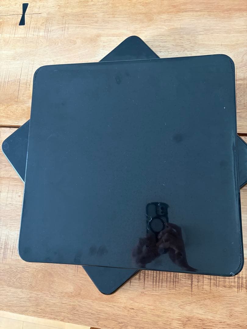 懐石膳 角盆 漆器 天然木 2枚 39cm