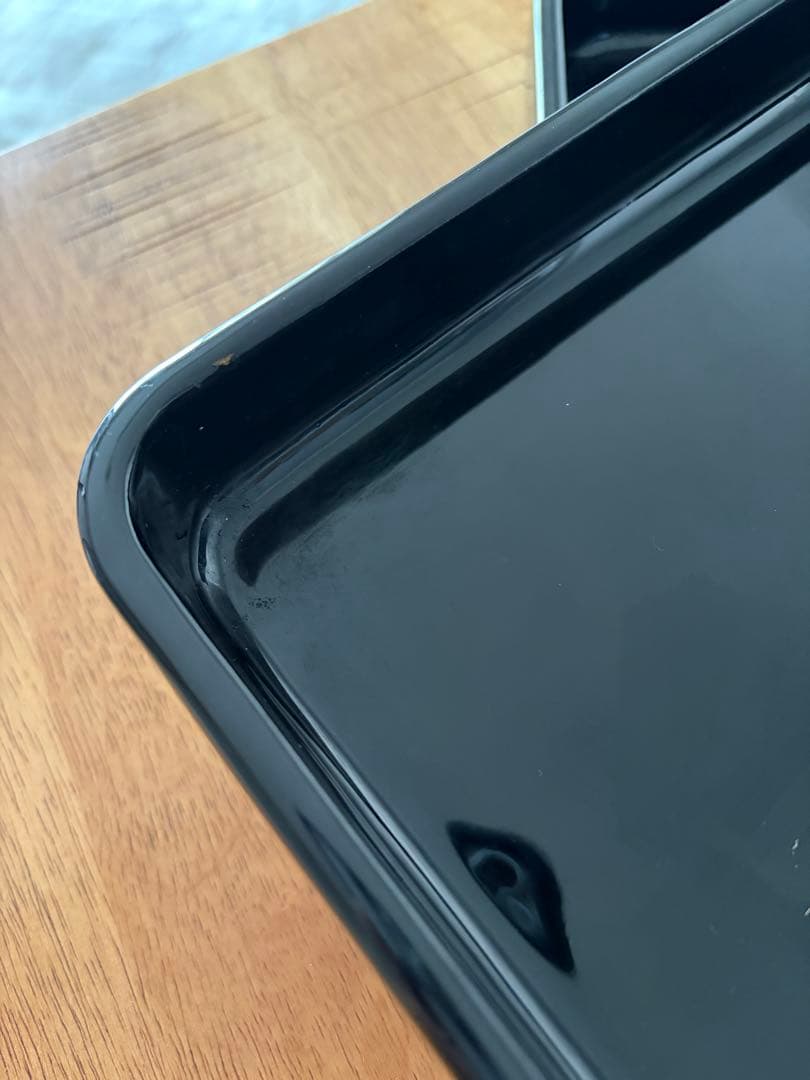 懐石膳 角盆 漆器 天然木 2枚 39cm