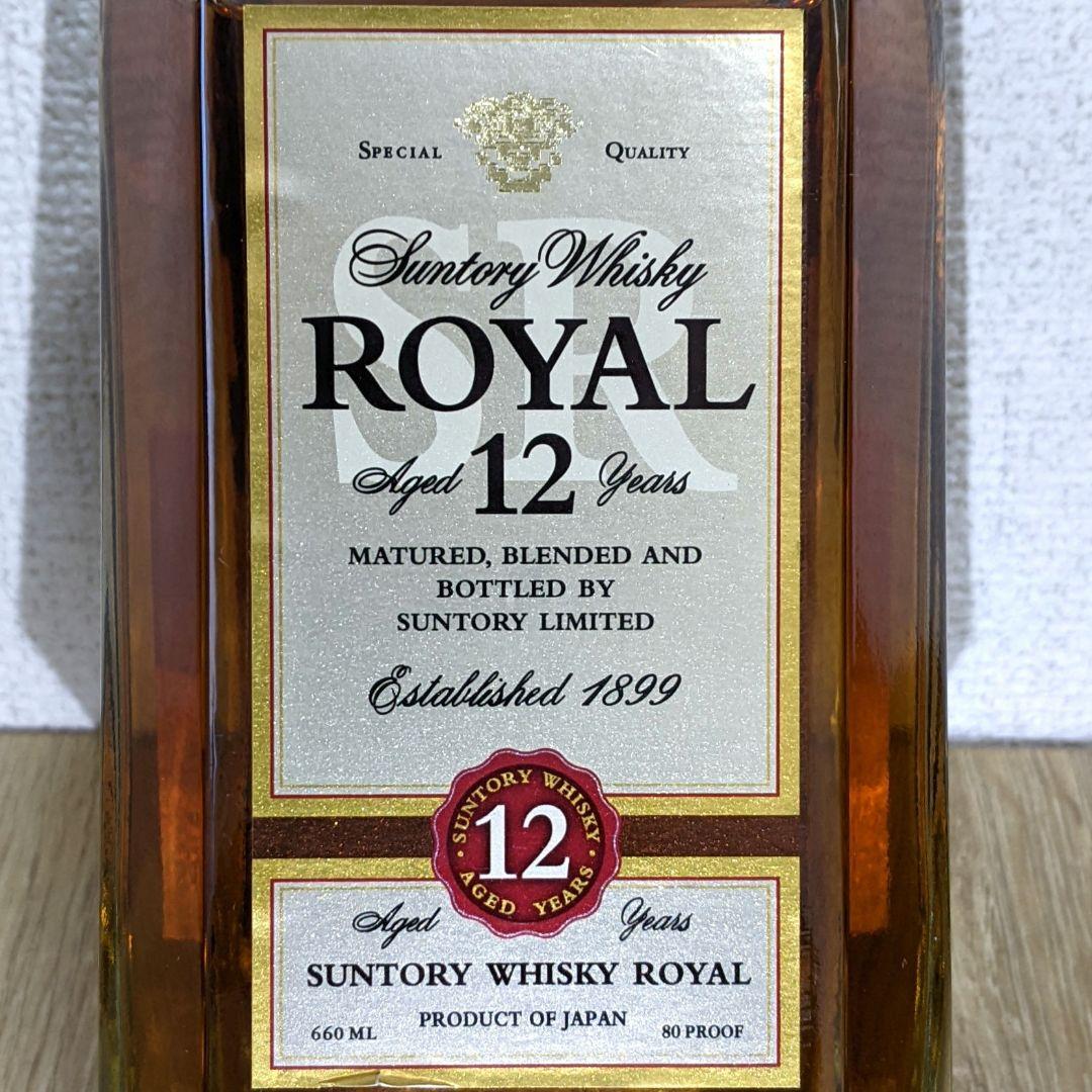 サントリーローヤル12年　スリムボトル　660ml 40％　古酒未開栓　箱なし