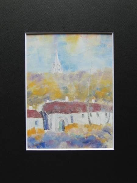 檜原和子、AUTOMNE Ⅱ、希少画集画、新品額装付、状態良好