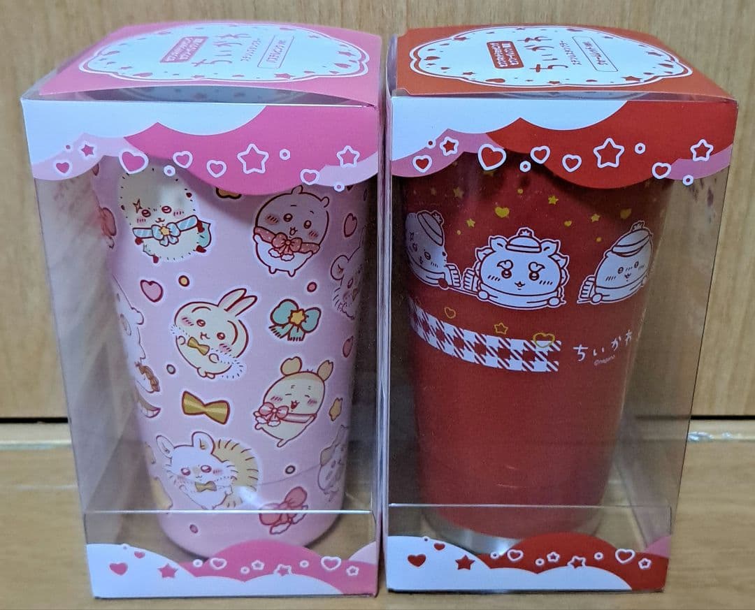 ちいかわ ステンレスタンブラー ポーチ ミルクいろ ハチワレ シーサー ピンク
