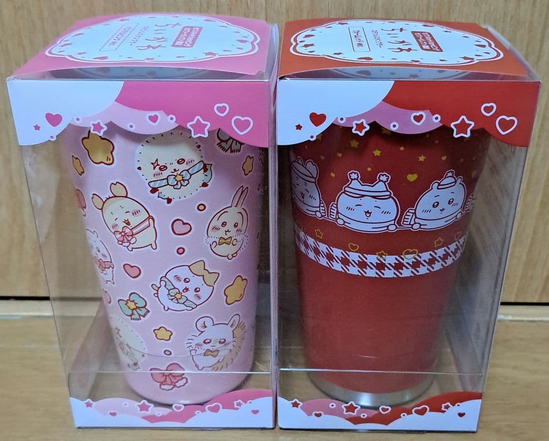 ちいかわ ステンレスタンブラー ポーチ ミルクいろ ハチワレ シーサー ピンク