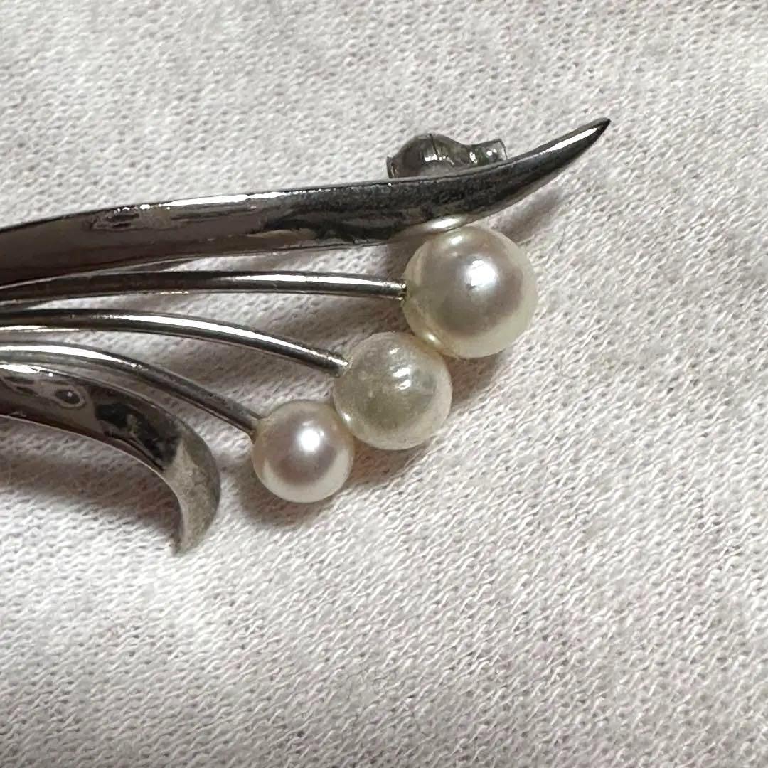 ミキモト ブローチ 花束 パール 真珠 刻印あり アクセサリー 華やか
