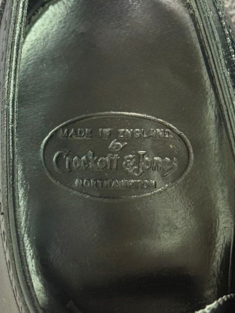 クロケット&ジョーンズ　アルバニー　5E　黒　337ラスト　ハンドグレードライン