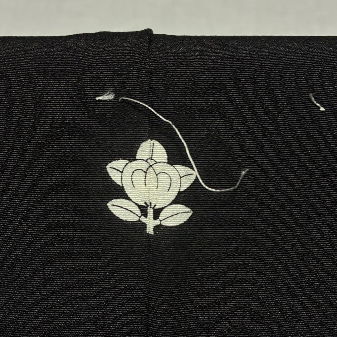 D70黒留袖 宝尽くし 金駒刺繍 菊唐花 正絹着物 袷 しつけ糸付き未使用極美品