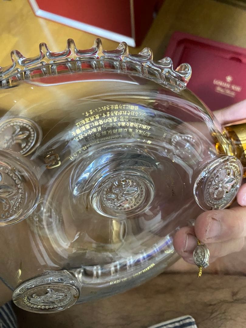 【空き瓶】ルイ13世 美品　ブランデー バカラクリスタルボトル