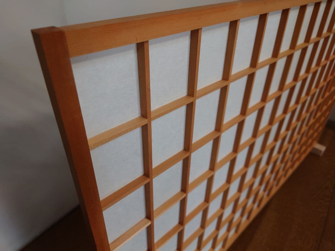 障子衝立　特価　和紙使用　インテリア衝立　１台限定