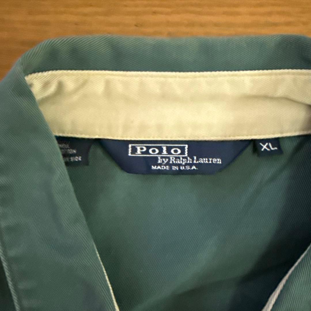80s POLO RALPH LAURENスイングトップ USA製 グリーン