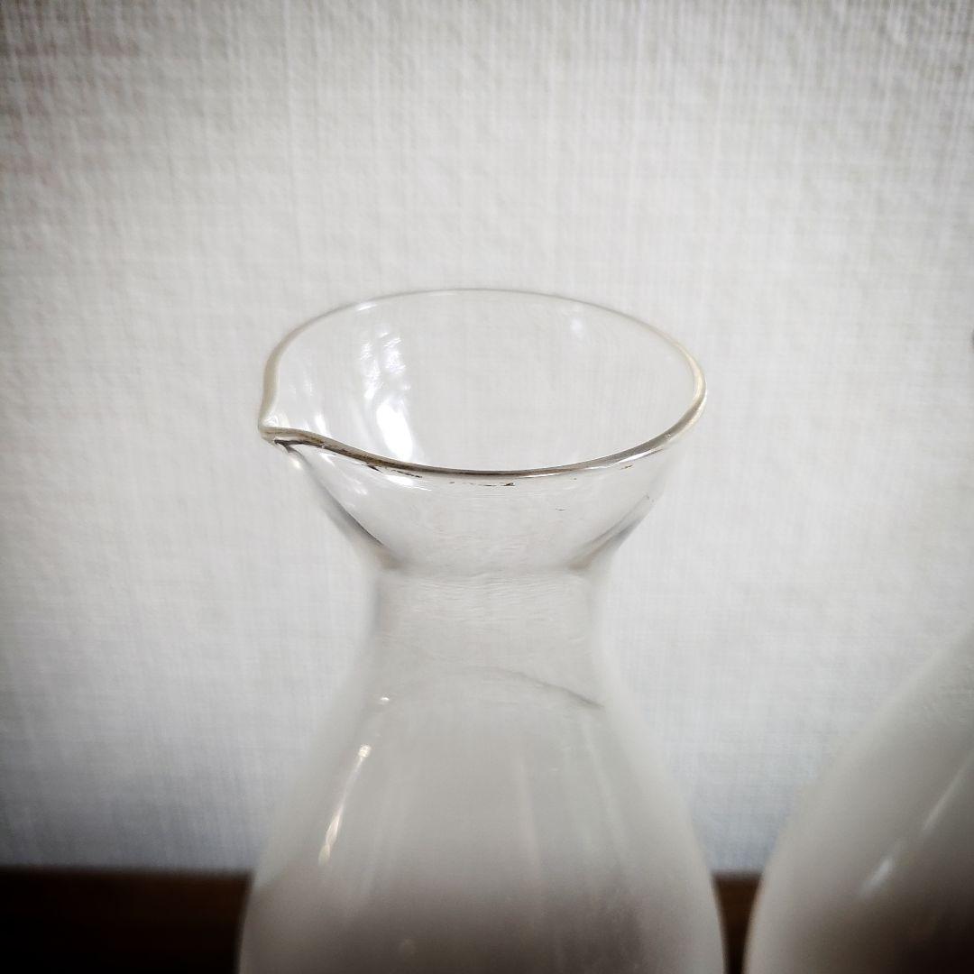 マルキョーシロップ　徳利　磨りガラス　昭和レトロ　日本酒　2本