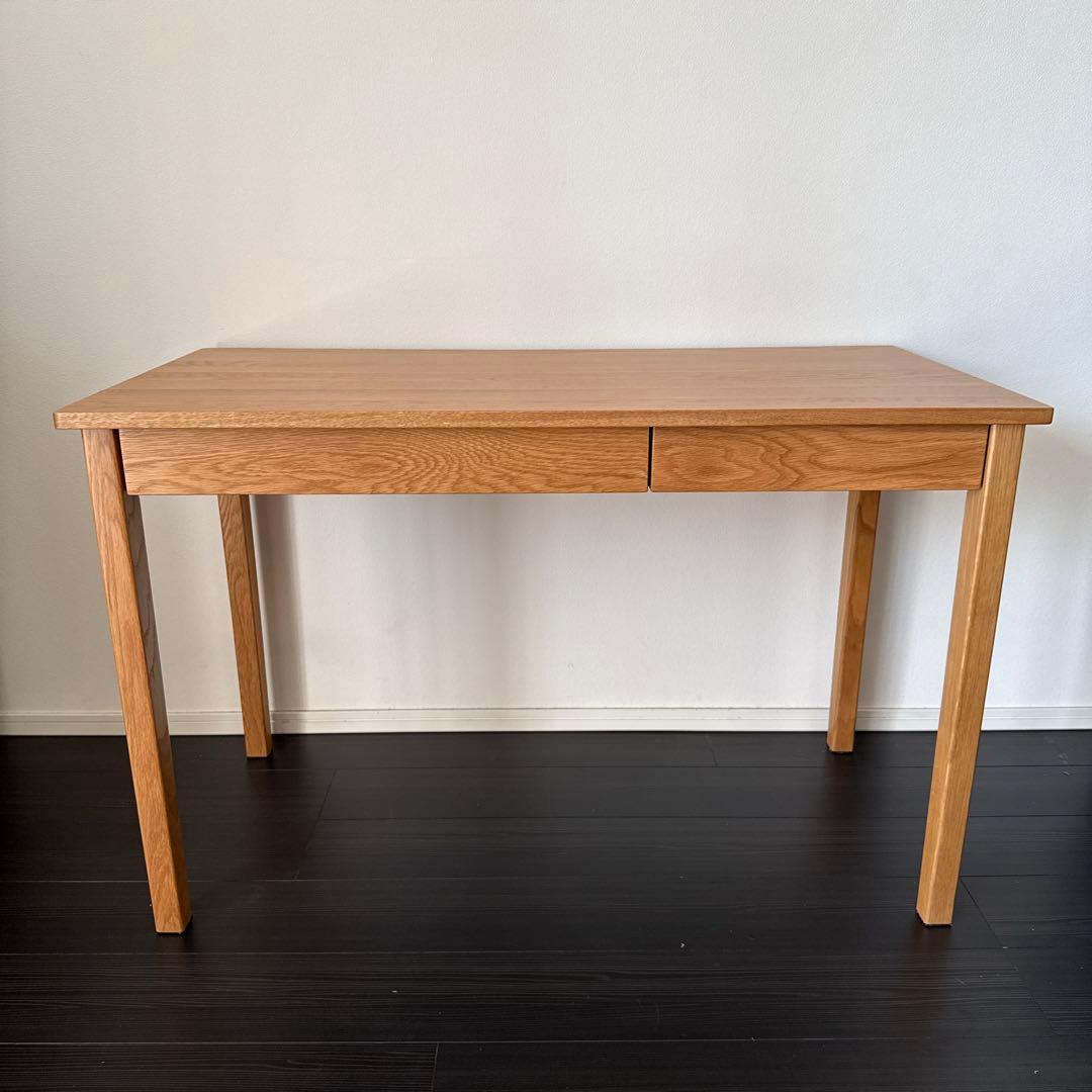無印良品木製デスク　オーク材　110cm