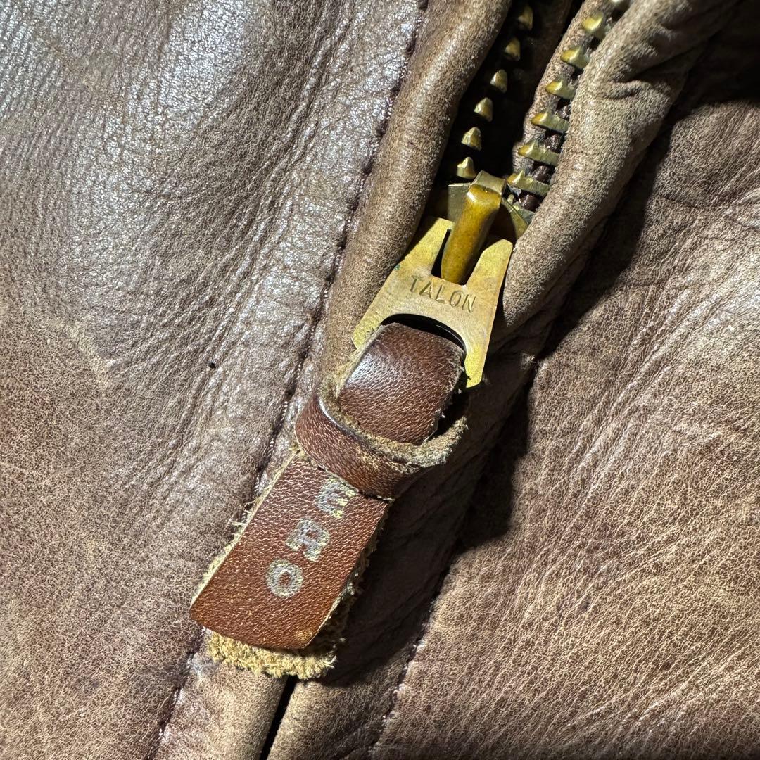 ジャケット・アウター AERO LEATHER Halfbelt leather jacket