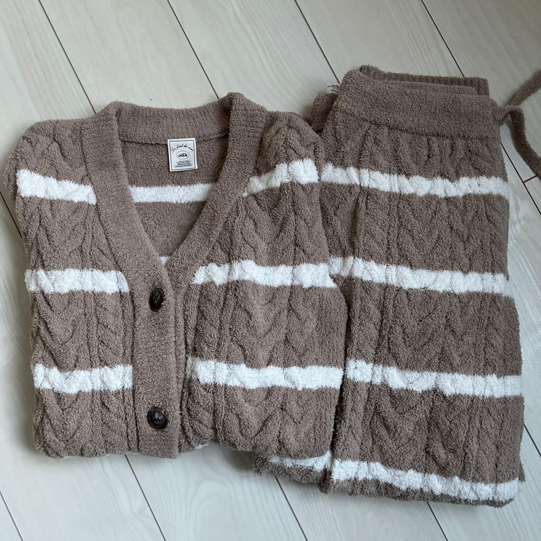 h*o様 ジェラートピケ　ルームウェア　ベージュ　上下セット