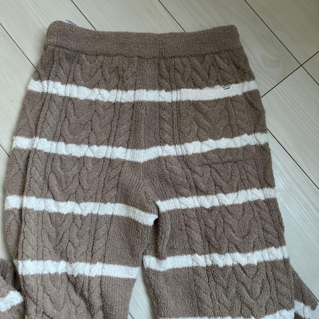 h*o様 ジェラートピケ　ルームウェア　ベージュ　上下セット