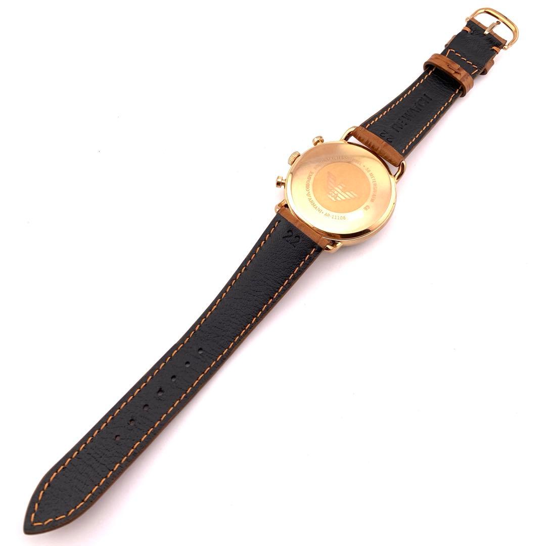 8-16 EMPORIO ARMANI AR-11106 クロノグラフ 腕時計