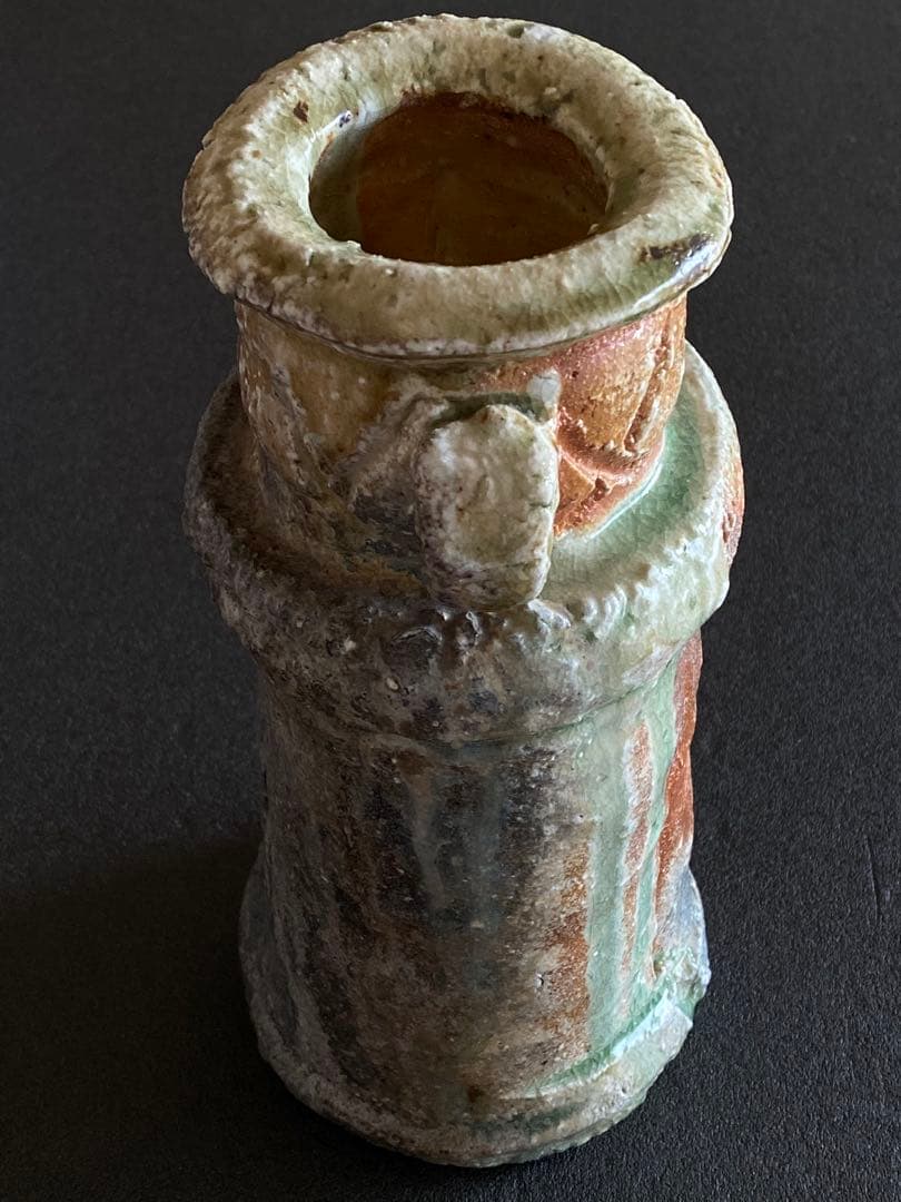 信楽焼　花瓶　花器　花入　井村侊生　　#3408