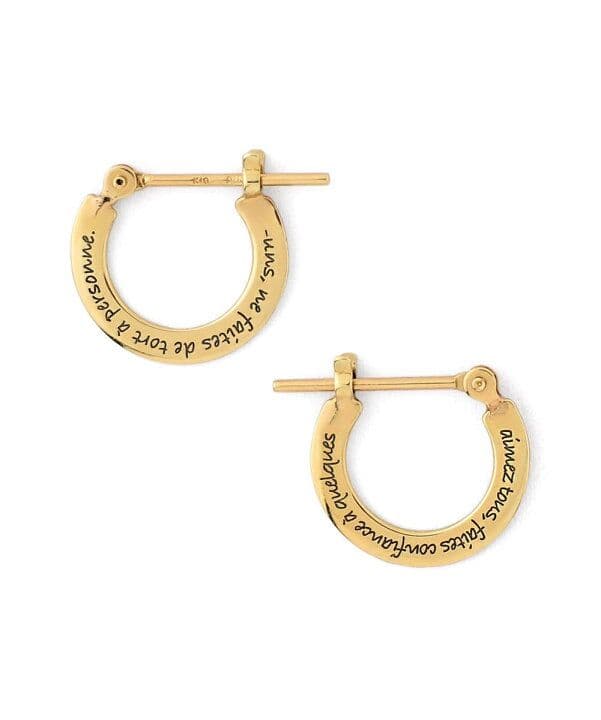 新品未使用♡シエナロゼ レターフープピアス 10k SIENA ROSE