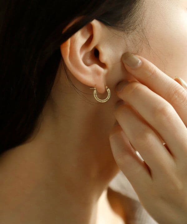 新品未使用♡シエナロゼ レターフープピアス 10k SIENA ROSE