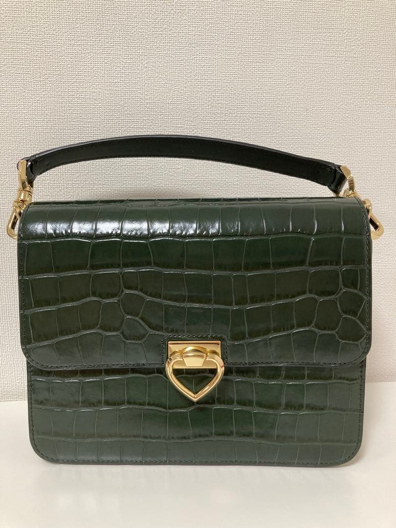 kate spade ダークグリーン ショルダーバッグ