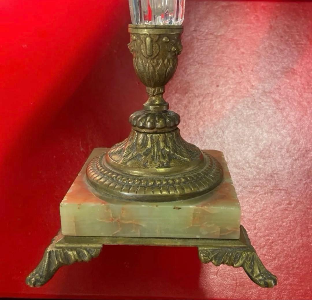 バカラ ディアマンピエーリー ブロンズ装飾 アンティーク 花器