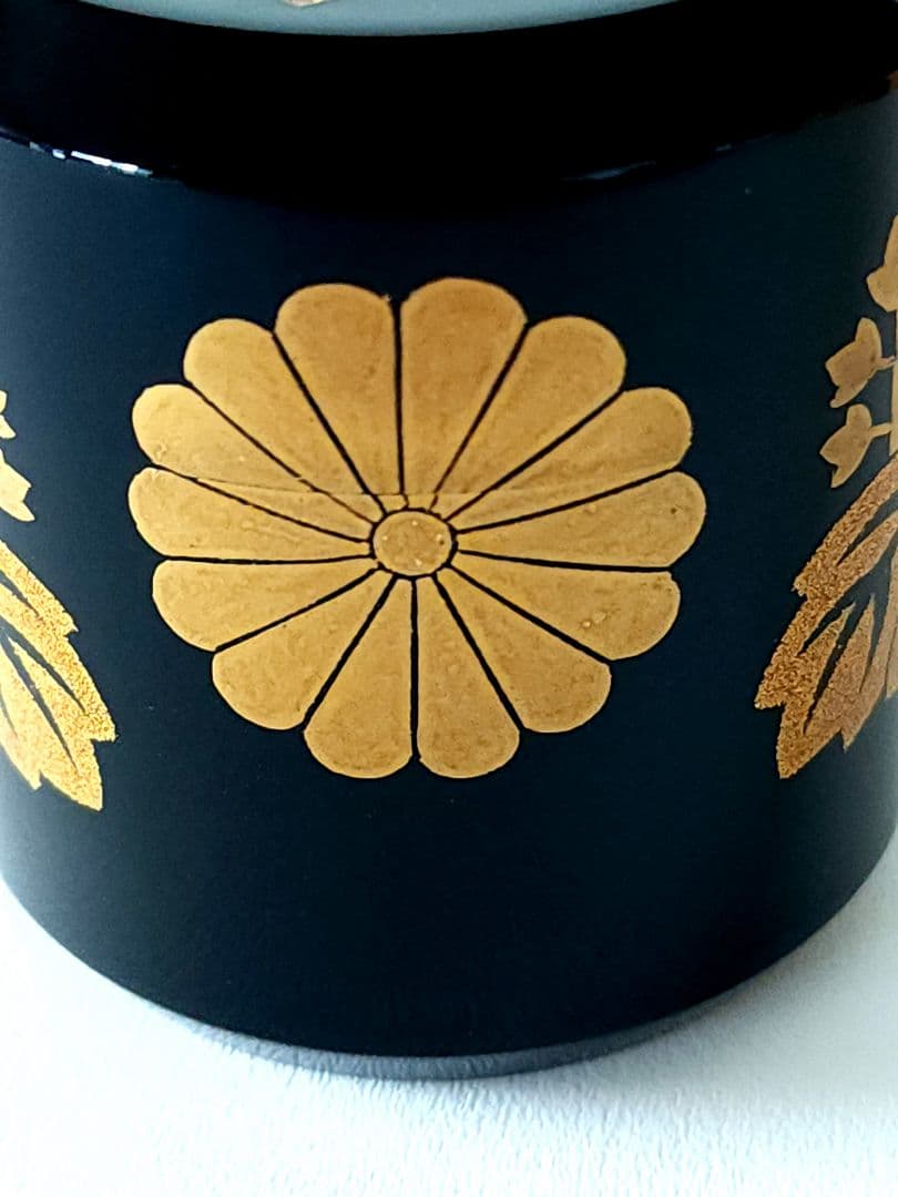 一后 一兆作　高台寺 棗　桐文/菊文　共箱　二重箱　 茶道具