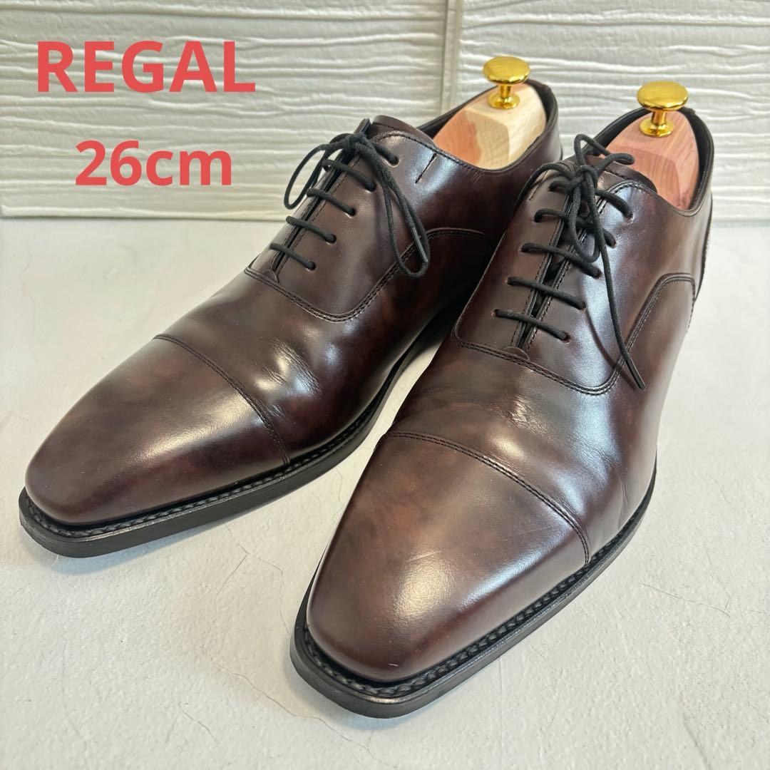 【極美品】REGAL ストレートチップ 26cm ブラウン