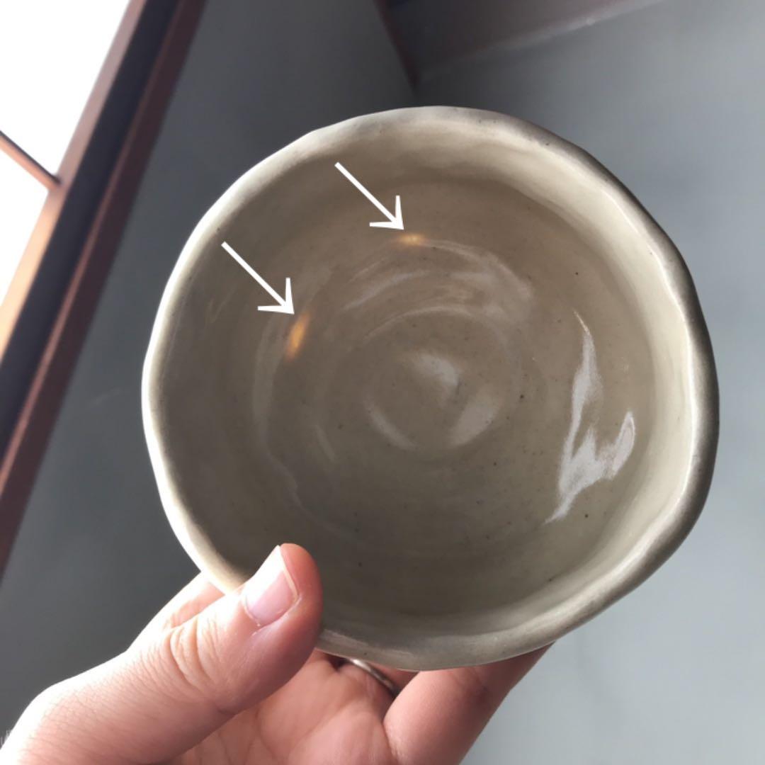 妻の作った 抹茶茶碗 ドラムセット ドラムスティック 陶芸 手びねり