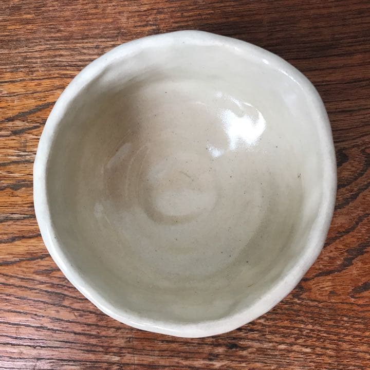妻の作った 抹茶茶碗 ドラムセット ドラムスティック 陶芸 手びねり