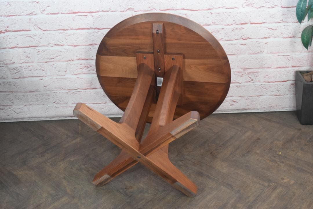 アーリータイムスアルファ エテルノ ウォールナット無垢材 ラウンドテーブル