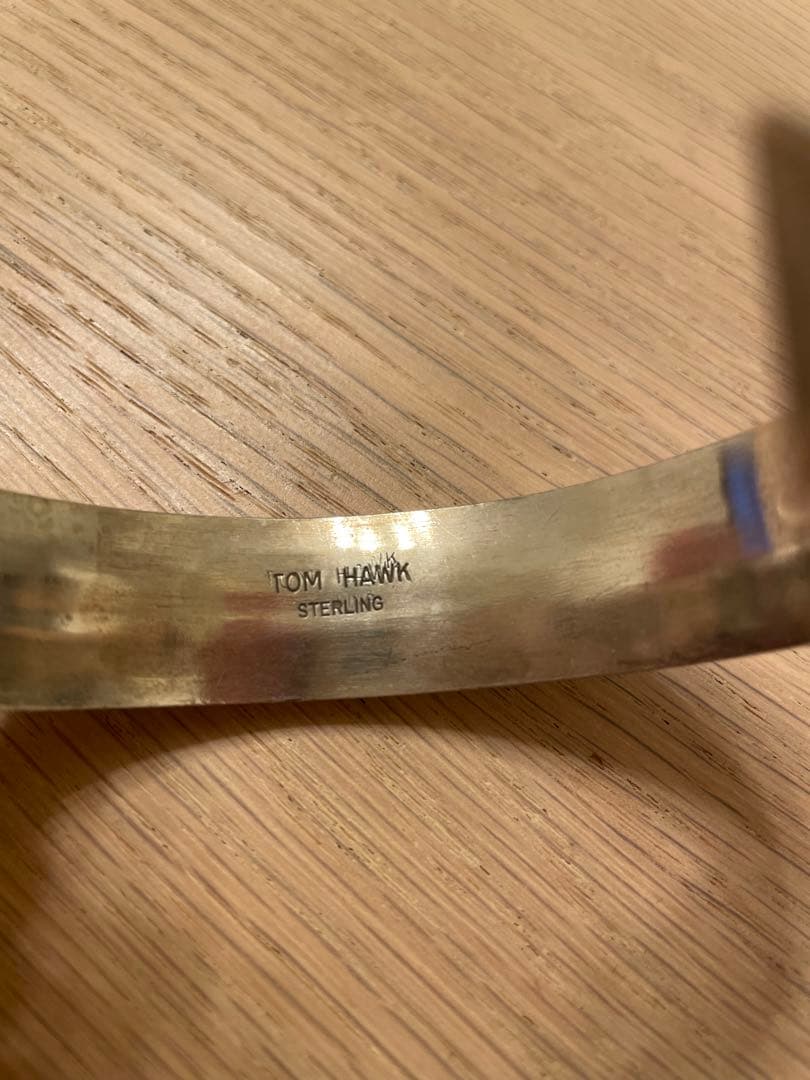 TOM HAWK トムホーク スターリングシルバー バングル ３ライン　3連