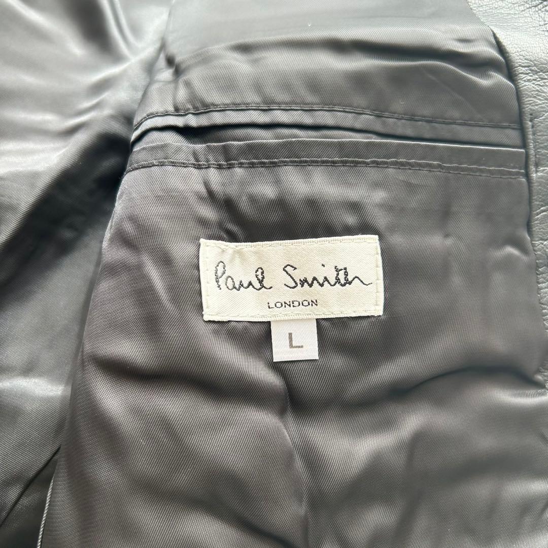 【美品】Paul Smith レザージャケット 羊革　黒　木村拓哉 Lサイズ