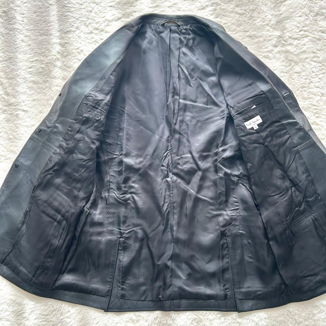 【美品】Paul Smith レザージャケット 羊革　黒　木村拓哉 Lサイズ