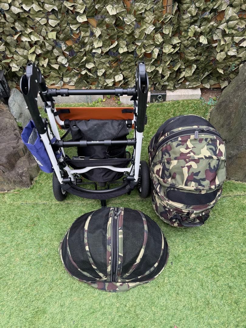 みかん①　エアバギー ドーム2 サイズSM 迷彩　迷彩メッシュルーフ付き