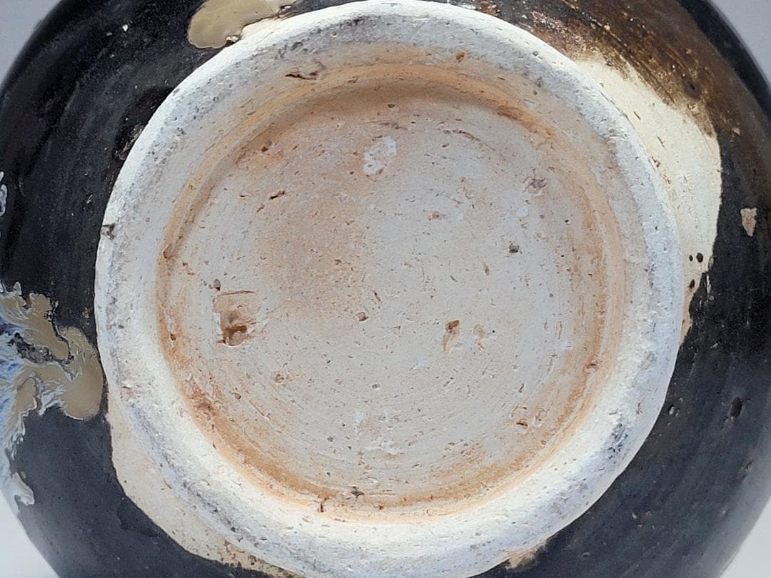 黑釉 窯変紋 天目瓶 宋元時代 高さ約22.1cm